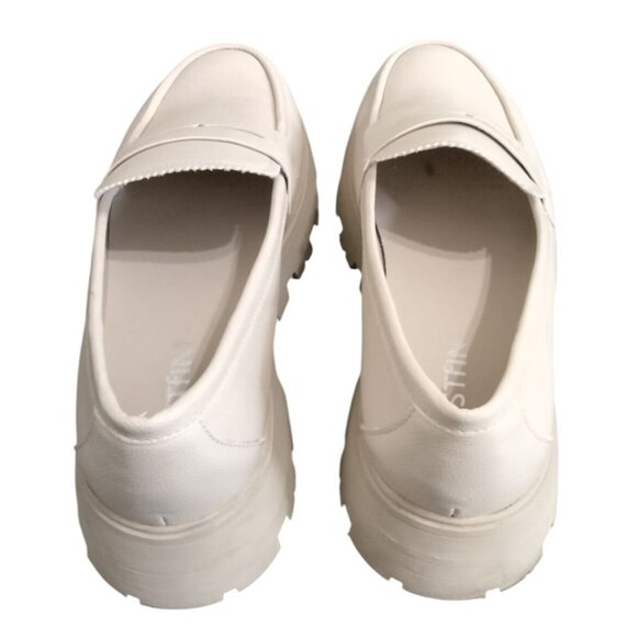 Cestfini Platform Chunky Loafers For Women Size 7.5 Faux Leather Pull-On - Picture 8 of 10